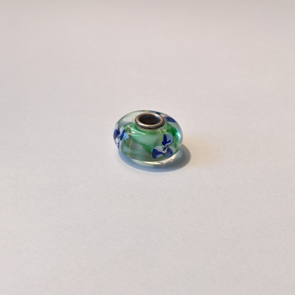 Trollbeads Blue Flower Bead